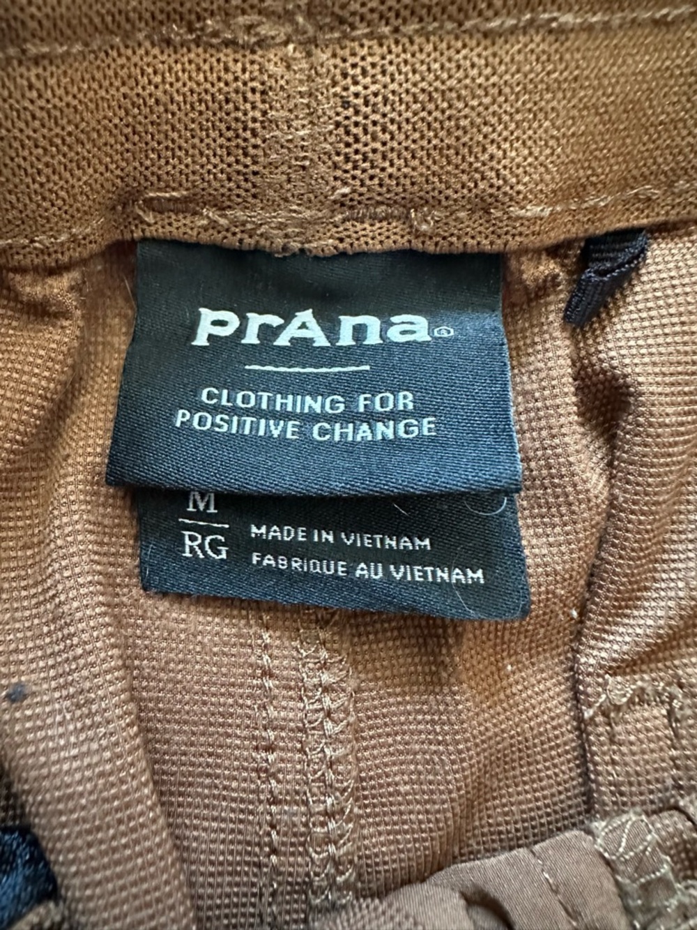 Prana Brown/Terracotta Elastic-Waist Chinos - Picture 3 of 3